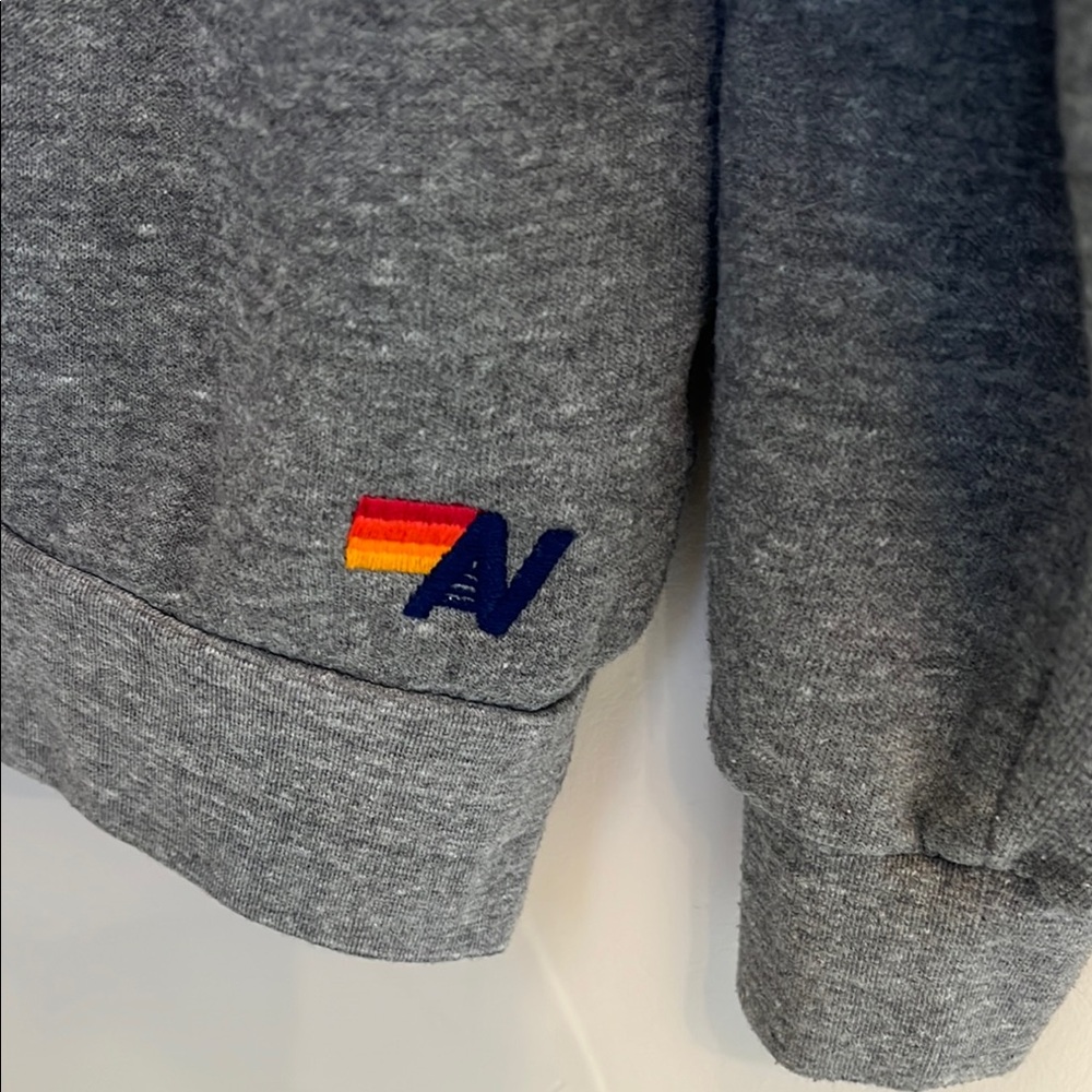 Aviator Nation Gray Smiley Face Sweater size M - Picture 4 of 6